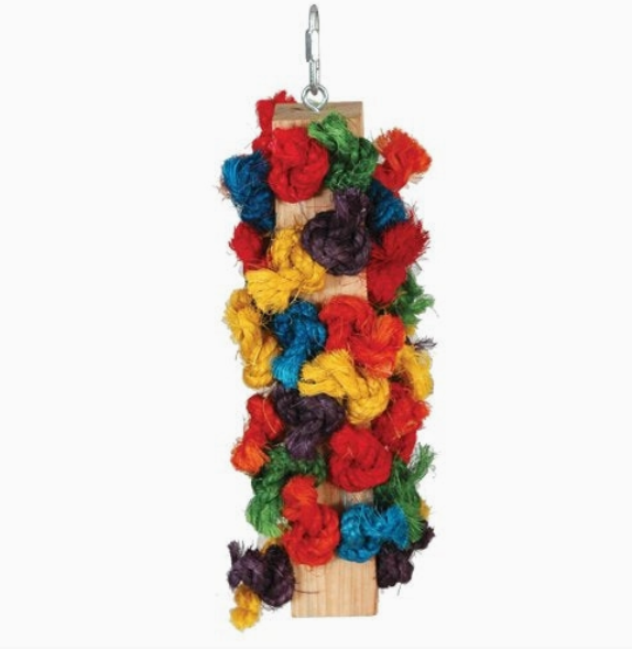 Large Sisal Preening Pole Bird Toy